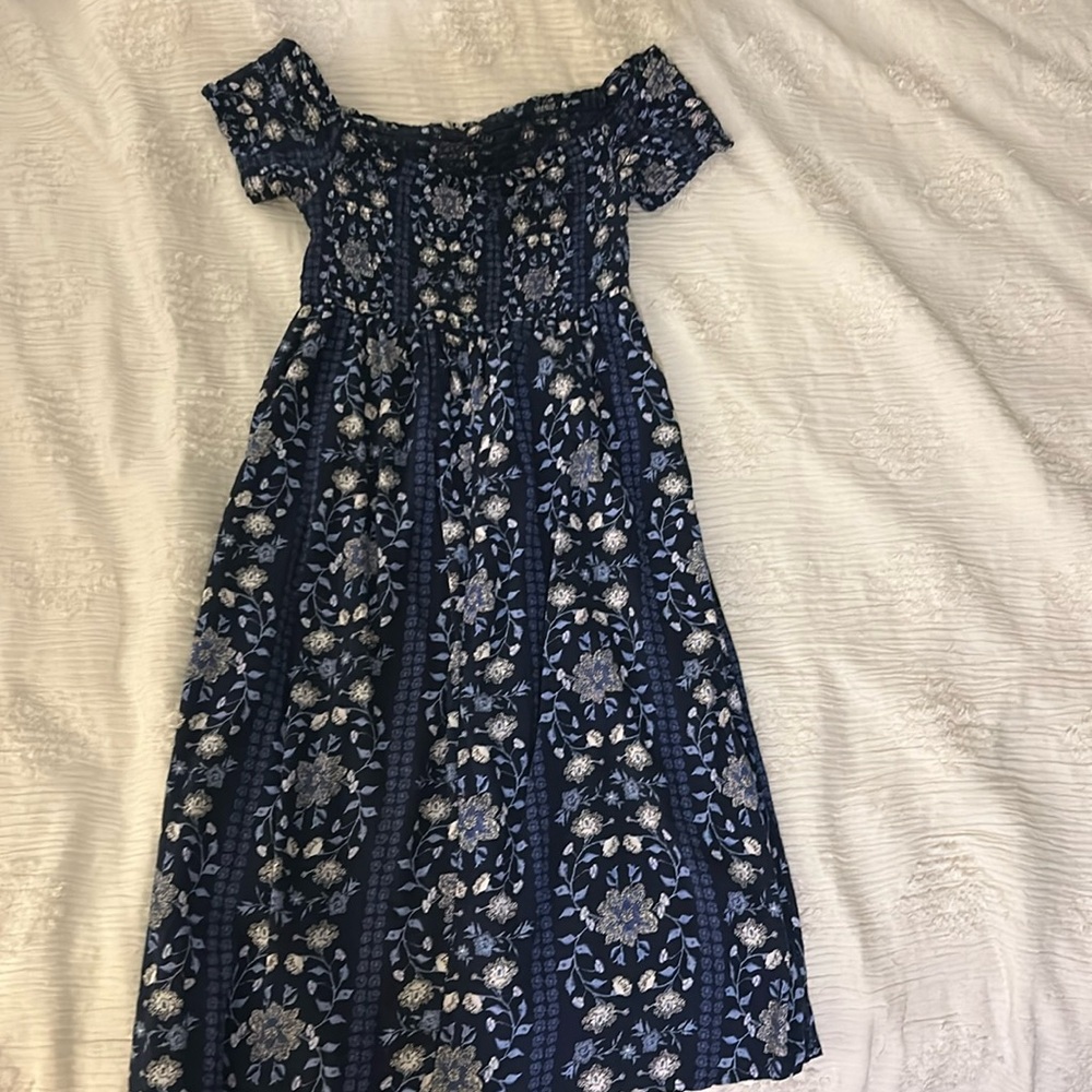 Blue floral Old Navy midi/long dress